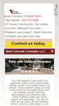 Mobile Screenshot of bestconcreteconcepts.net